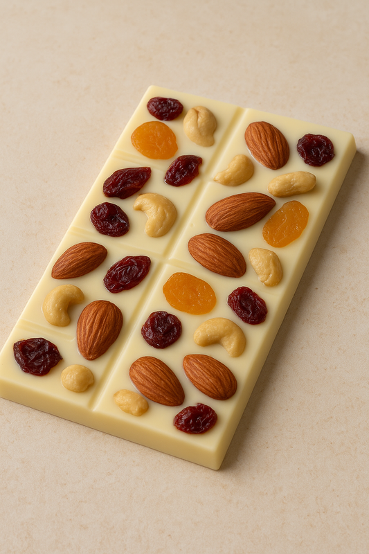 Fruit and nut White chocolate bar